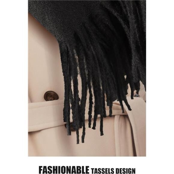 Women Winter Scarf Pashmina Shawl Wrap Cashmere Feel Blanket Scarf Warm Soft - Picture 5 of 8